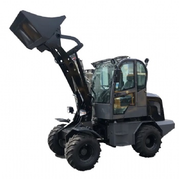 1ton 4X4 articulated 4WD steel Hydraulic mini wheel loader with attachment