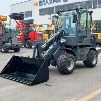 1ton 4X4 articulated 4WD steel Hydraulic mini wheel loader with attachment