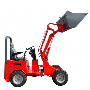 Cheap 250kg 500kg 1 ton electric mini loader 4x4 china electric wheel loaders